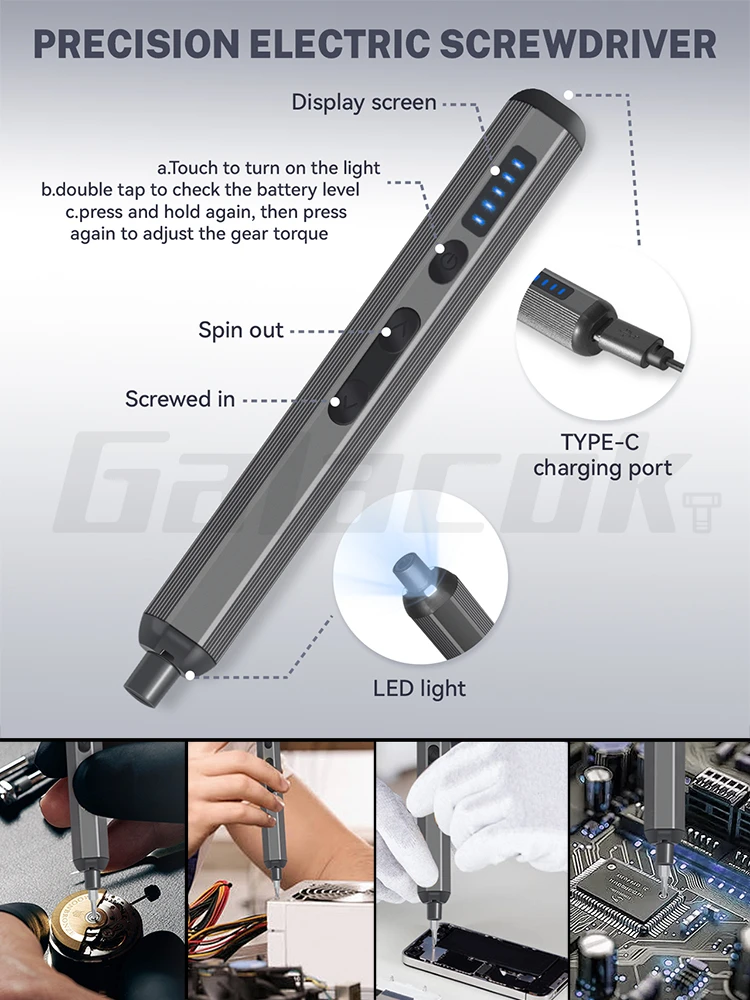 Conjunto de chave de fenda elétrica de precisão 68 em 1, 5 níveis ajustáveis, vem com luz de preenchimento, ferramenta profissional de reparo de ipad para celular - Image 6