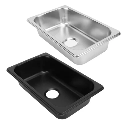 Pia de cozinha lavatório pia de cozinha retangular pia de lavagem de mão com saída de esgoto de 40mm para barco caravana iates barcos