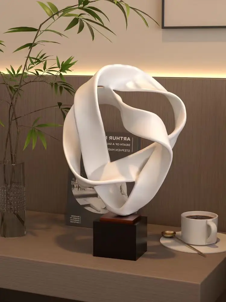 Escultura geométrica minimalista moderna, arte abstrata, modelo hoteleiro, escritório, sala de estar, escritório - Image 4