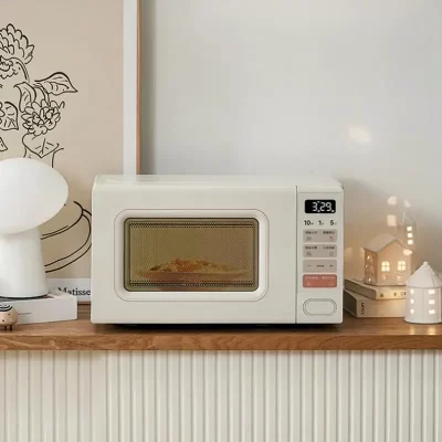 Midea Microwave Oven 220V 20L Frequency Conversion Microwave Appliance Retro Turntable Style Low-frequency Light Tone Microwave