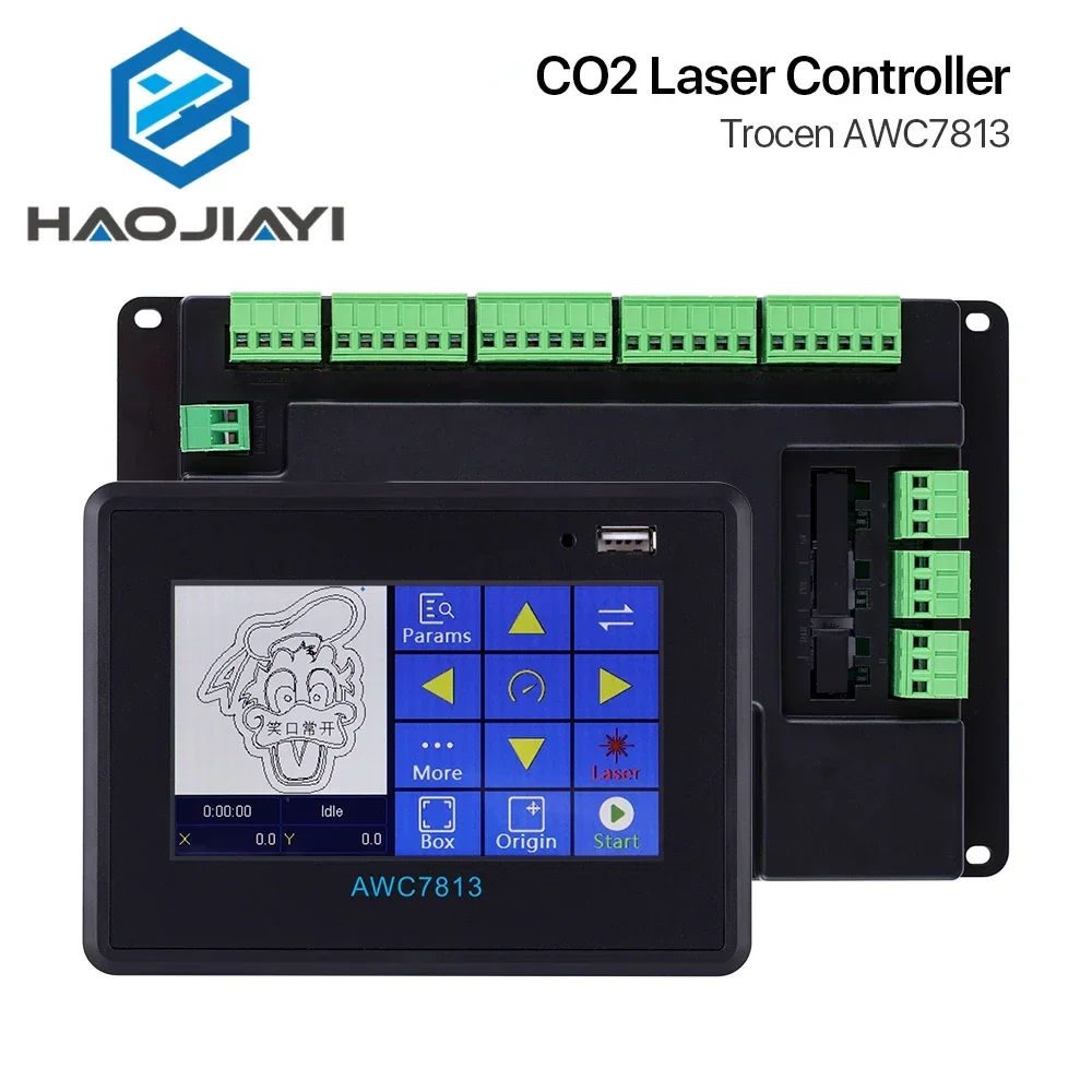 AWC7813 Sistema de controlador de laser CO2 DSP para máquina de corte e gravador a laser Co2