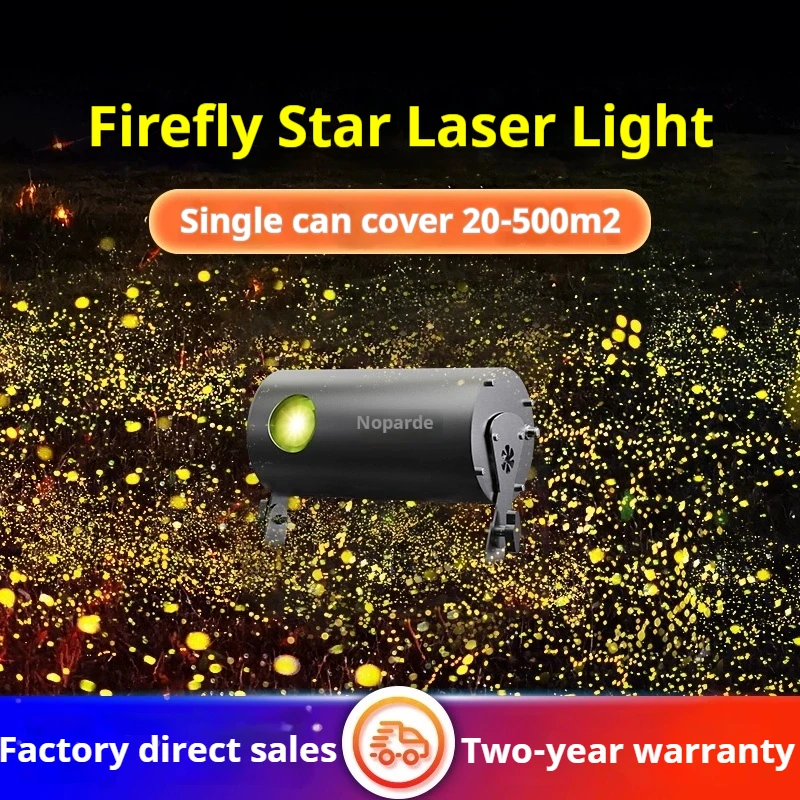 Laser firefly projection lighting park courtyard decoration rotating atmosphere light outdoor laser light