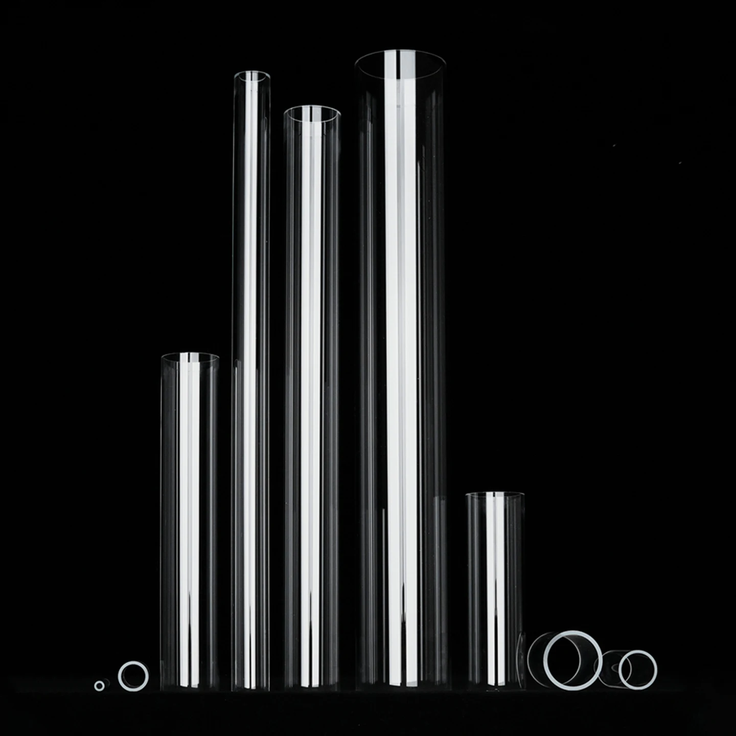 1pcs Custom high-temperature resistant quartz glass tube transparent quartz tube tube furnace glass tube can be customized - Image 2