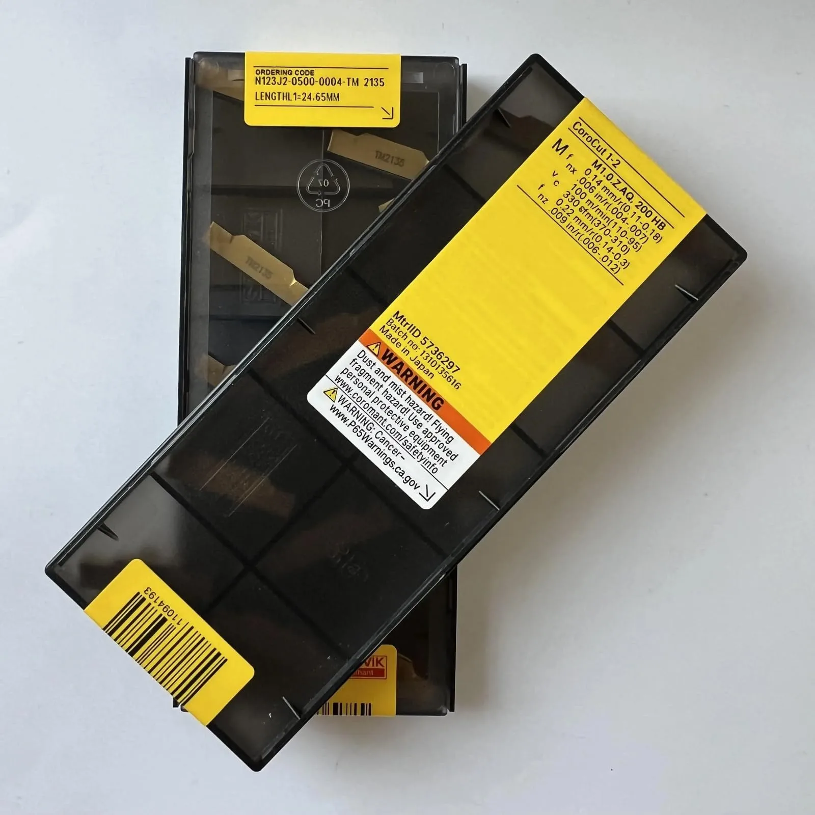 Original SANDVIK / N123J2-0500-0004-TM 2135 / Lâmina CNC de liga dura 10 unidades - Image 3