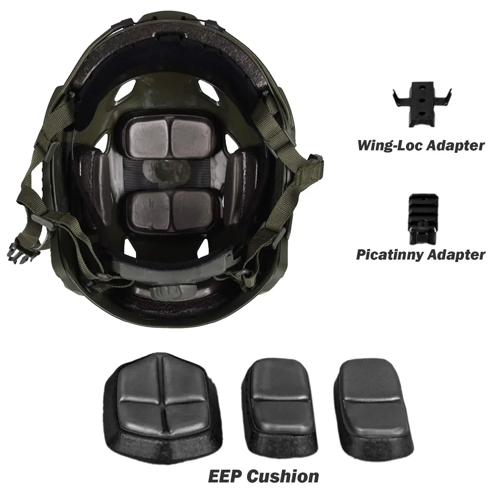 RÁPIDO Airsoft Paintball Fast MH Tipo Capacete Tático Ao Ar Livre CS Equipamento de Proteção Com Acolchoamento de Espuma de Substituição - Image 6