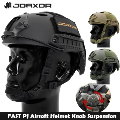JOAXOR-FAST PJ capacete, Airsoft, tático, ABS, exterior, CS, paintball, jogo de tiro, equipamento protetor