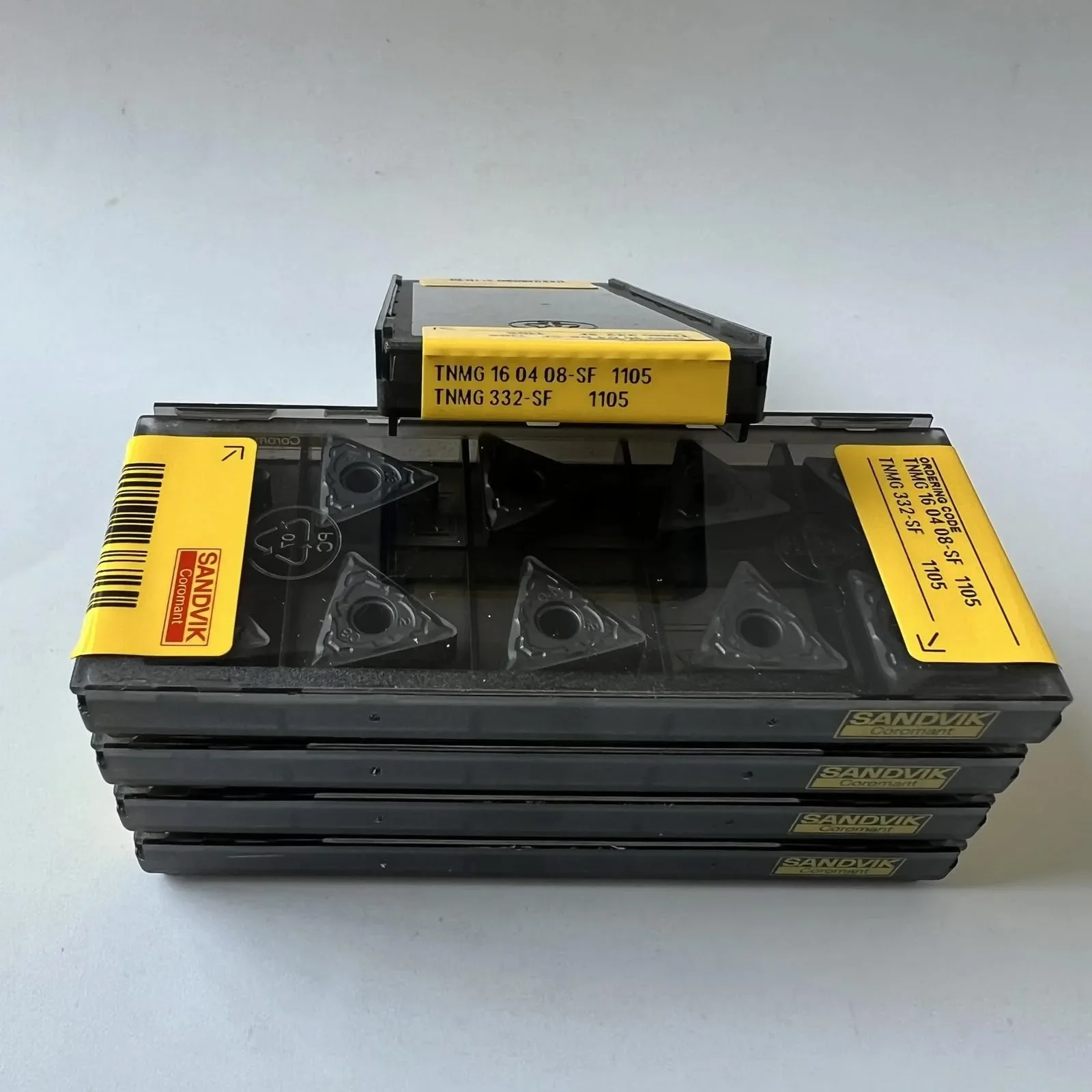 Original SANDVIK / TNMG160408-SF 1105 / Lâmina CNC de liga dura 10 unidades