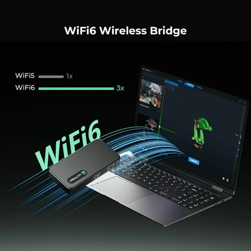 Creality CR-Scan Ferret Pro 3D Scanner Portátil Anti-shake Rastreamento WiFi6 24 bits Full-color Digitalização sem fio Precisão de 0,1 mm - Image 3