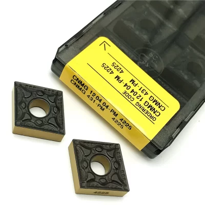 Inserção de metal duro CNMG 120404 CNMG 120408 PM 4225 Cortador de alta qualidade Inserções de torneamento Ferramentas de torno CNMG 120404 120408 Peças metálicas
