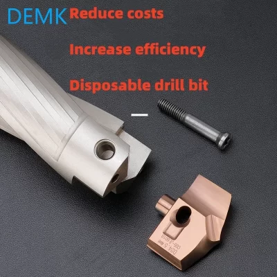 3D, 5D, 8D, 10D deep hole drill bits, HCD and JCD series holders can replace indexable drill bits for efficient processing