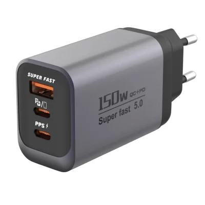 150w carregamento rápido 3 portas carregador de telefone móvel qc3.0 usb tipo c carregadores duplo pd usb adaptador de parede ue/eua plug para iphone samsung