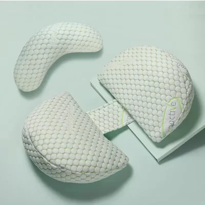 Travesseiro de gravidez em forma de u ajustável, toque macio, almofada de suporte de corpo inteiro, capa removível, travesseiro traseiro portátil para dormir lateral