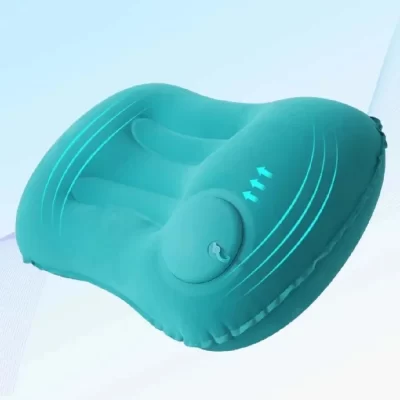 Portable Comfortable Inflatable Pillow, Camping Pillow, Pool Pillow, Ultra Soft Car Pillow for Neck and Lumbar Support