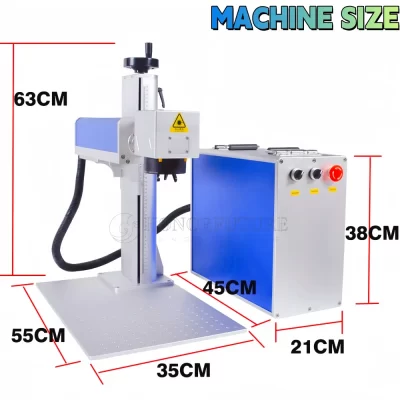 High Quality Split Type 30w 50w Fiber Laser Marking Machines For Metal Laser Engraving Machine For Acrylic Plastic