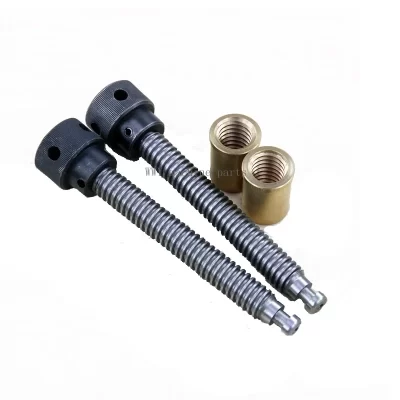2pcs/Set Precision Flat-nose Pliers Screw Rod Copper Sleeve Pure Copper Nut Milling Machine Vise Special Screw Accessories