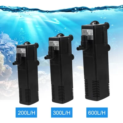 Bomba de filtro de água submersível de água de baixo nível aquário tanque de peixes bomba crescente de oxigênio filtro de tanque de tartaruga plugue da ue