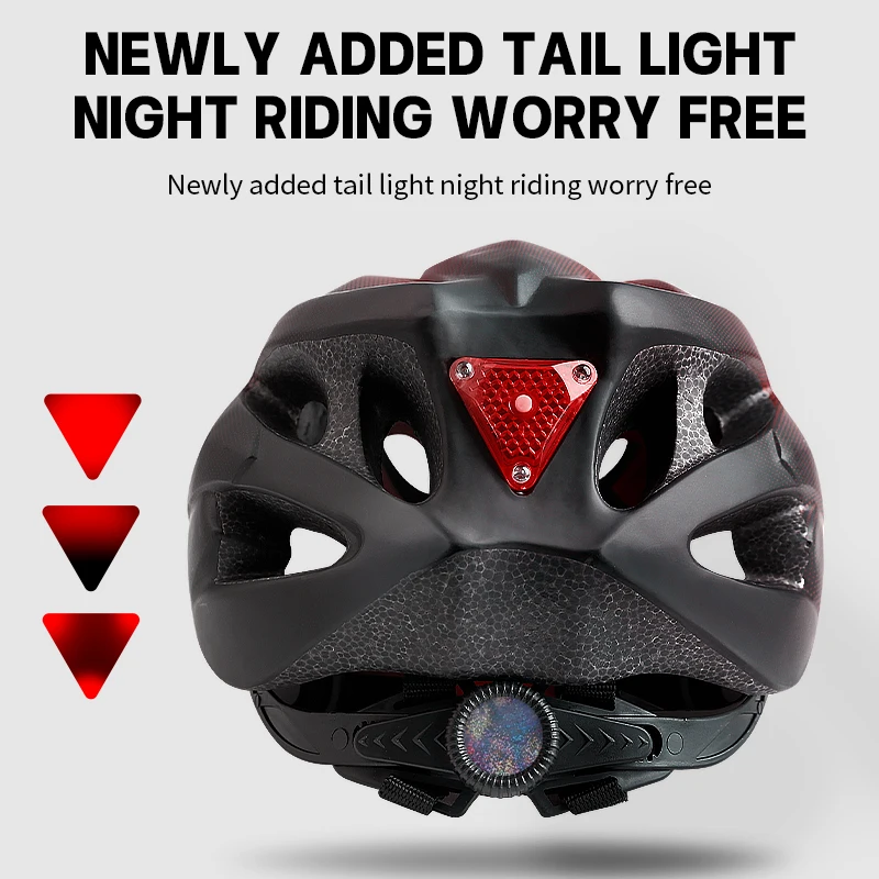 X-TIGER-Capacete adulto de bicicleta com luz traseira LED, capacetes de bicicleta respiráveis, modo duplo, óculos, ciclismo, leve, ajuste, 58-62cm - Image 2