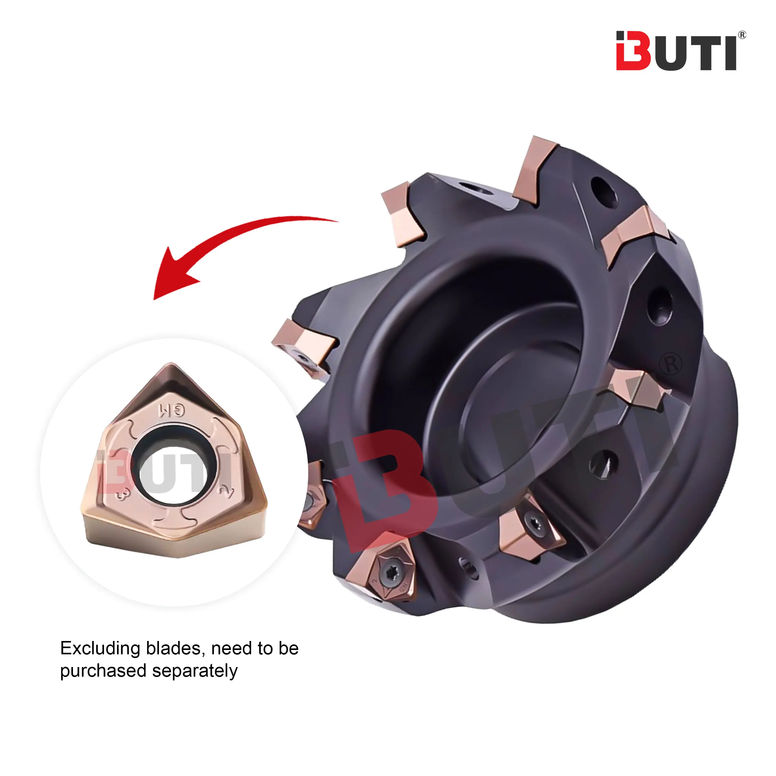MFWN90 Series CNC Lathe Milling Cutter Disc MFWN90 050R-4T Fast Feed Milling Cutter Disc WNMU Carbide Open Coarse Milling Blades - Image 2