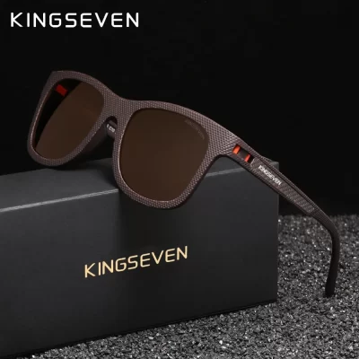 KINGSEVEN Causal Polarized Sunglasses Men Women Driving Sunscreen Glasses Fishing Anti-UV400 Protective Outdoor Sports Eyewear