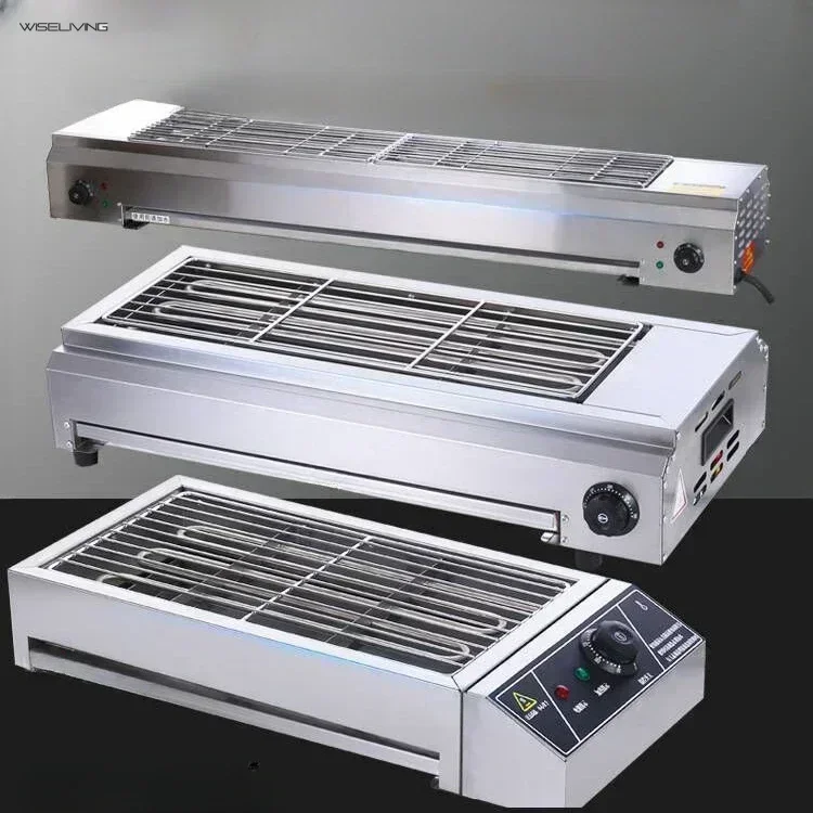 Grelhador elétrico para uso doméstico e comercial: grelha interna/externa sem fumaça para kebabs de carneiro, ostras, glúten - Image 2