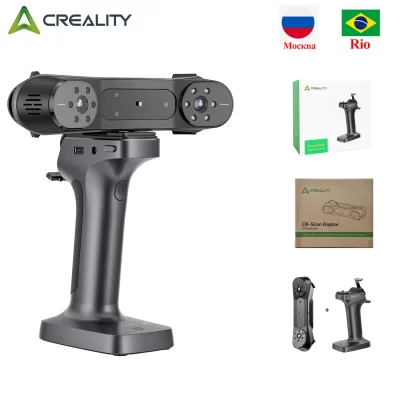 Creality CR-Scan Raptor 3D Scanner com digitalização de ponte Impressão 3D Scanner sem fio portátil Precisão de 0,02 mm para impressora 3D
