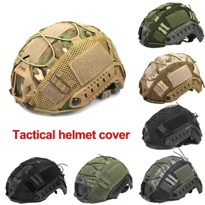 1 pçs capa de capacete rápido para rápido mh pj bj capacete airsoft paintball capa acessórios ciclismo net