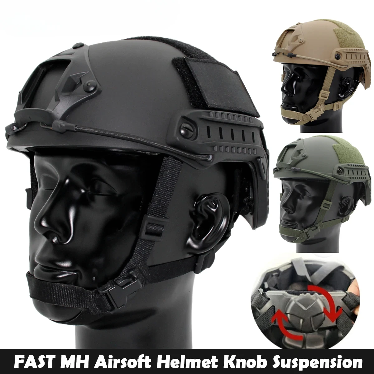 RÁPIDO Airsoft Paintball Fast MH Tipo Capacete Tático Ao Ar Livre CS Equipamento de Proteção Com Acolchoamento de Espuma de Substituição