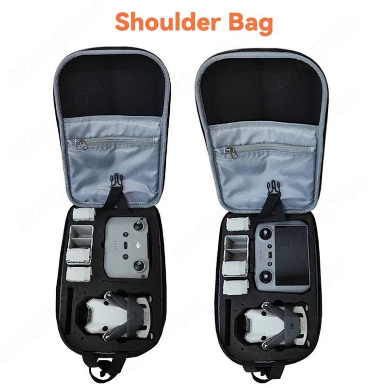 Para dji mini 4 pro saco de armazenamento mochila mensageiro saco peito portátil caixa moda para mini 4 pro bolsa ombro acessórios - Image 2