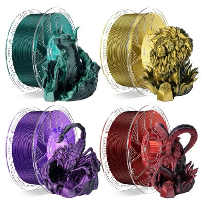 Conjure PLA 1.75mm Black Red Dual Color Filament 1KG High Quality Silk Plastic for FDM 3D Printers Material 3D Printting