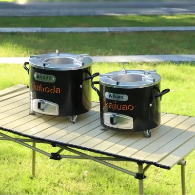Multifuncional africano churrasqueira fogão de carbono aço inoxidável fogão a lenha ao ar livre cozinhar bom ajudante churrasco suprimentos