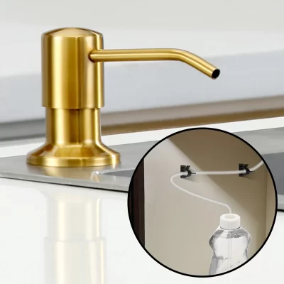 Dispensador De Sabonete Líquido De Aço Inoxidável, Kit De Tubo De Extensão, Bombas De Imprensa De Mão, Banheiro, Loção, Detergente, Pia De Cozinha