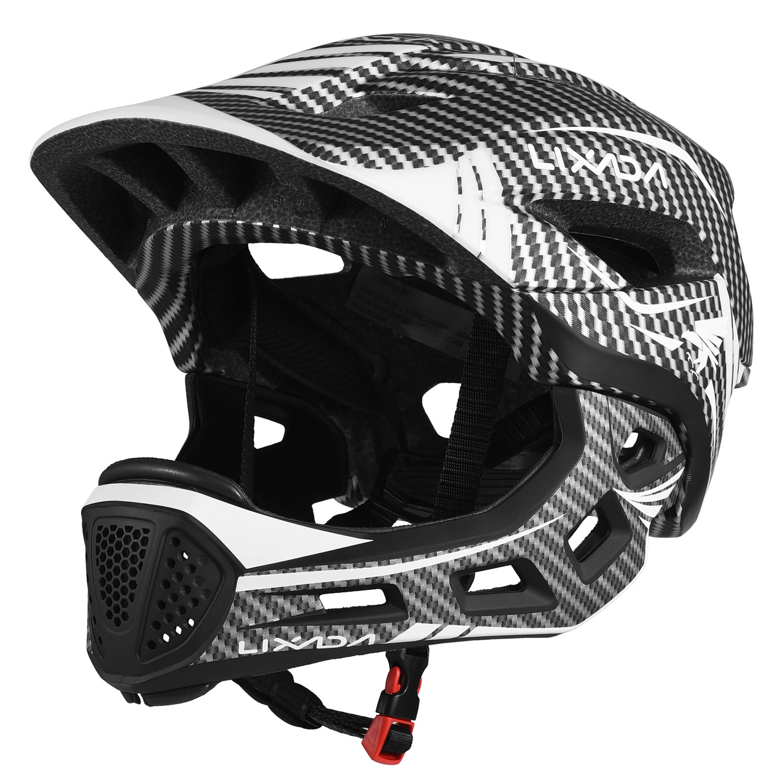 Crianças destacável rosto cheio capacete crianças esportes segurança capacete da bicicleta equipamentos de proteção para ciclo skate rolo scooter