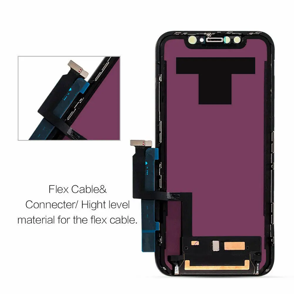 100% Excellent OLED Pantalla for iphone XR LCD Display Touch Screen Digitizer Assembly for iPhone XR LCD Replacement - Image 3