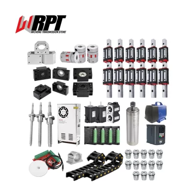 CNC Kit X.Y.Z Axis HGR20 HGW20CC HGH20CA SFU1605 SFU1610 200-1500mm Set Stteper Motor Ball Screw Square Linear Rail For Milling