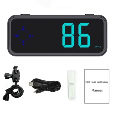 7 Color Switching GPS Car Digital Speedometer Digital Clock Plug&Play HUD Car Head Up Display Universal Versatile Compatibility