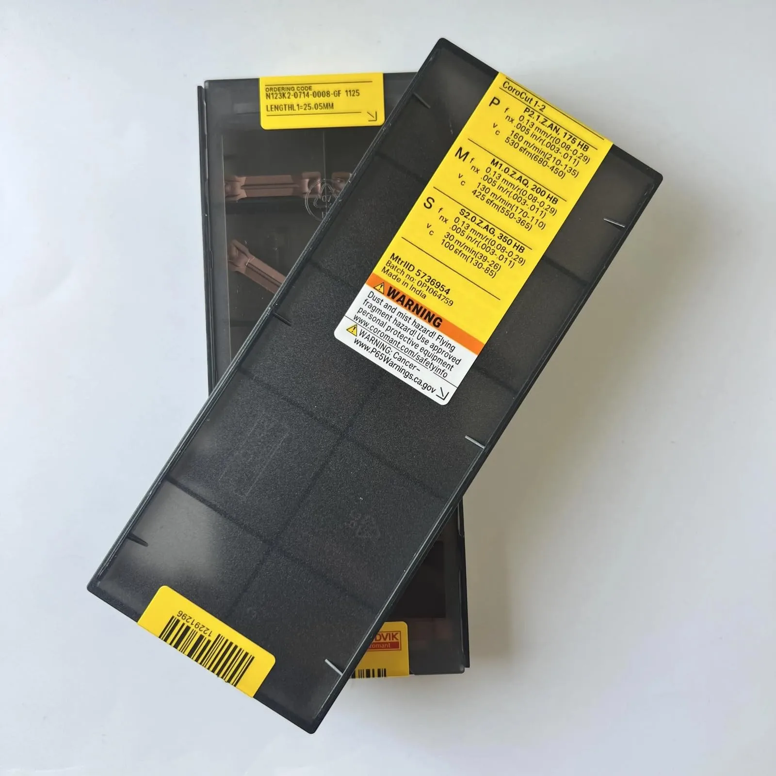 Original SANDVIK / N123K2-0714-0008-GF 1125 / lâmina de liga dura 10 unidades - Image 2