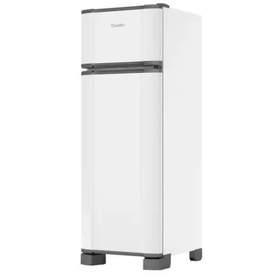 Refrigerator/Cooler Esmaltec Duplex Manual Degello White 276L RCD34 PRO
