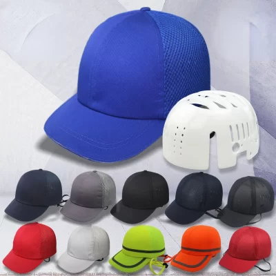 Chapéu de basebol para proteção de cabeça, capacete protetor de segurança, boné de proteção, mais novo, L, 58-60cm