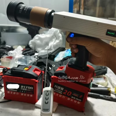 Ly novo 400w 500w brinquedos destacáveis portátil de longo alcance ignição a laser fonte de bomba personalizada 90m remoção de resíduos de colheita de ignição