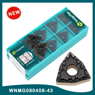 10 unidades WNMG 080408 Ferramenta de torneamento externo com inserção de carboneto 43 tt4225, lâmina de alta qualidade para corte wnmg de aço, cortador de torno cnc