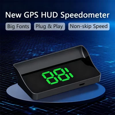 Car HD display GPS speedometer KMH digital HUD windshield projection is suitable for all automotive electronic components V9.