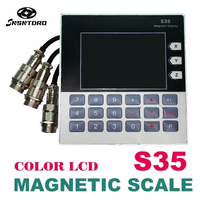 Alta precisão s35/3 eixos leitura digital dro codificador de sensor magnético de 5.7 polegadas para máquina de torno de fresagem de pedra para carpintaria