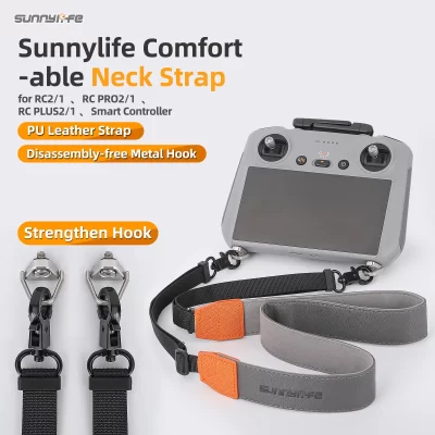 Cordão de controle remoto para dji mini 4 pro air 3 rc 2 alça de pescoço ajustável com alças de suspensão de tela para dji rc 2 accessor