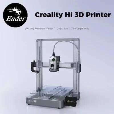 Creality hi impressora 3d núcleo xz movimento 500 mm/s velocidade metal construir impressora auto nivelamento extrusora de acionamento direto impressão multi-cor