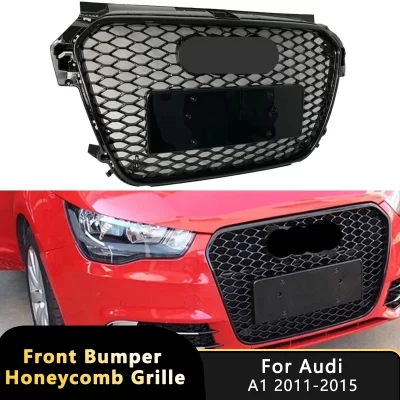 Grade superior do painel central da grade de alta qualidade para audi a1 2011-2015 s1 grades favo de mel malha corrida grade abs acessórios do carro