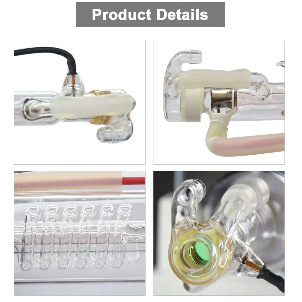 Tubo laser co2 40w, comprimento 700mm, lâmpada laser de vidro para máquina de corte e gravação a laser co2, série k40, alta qualidade - Image 5