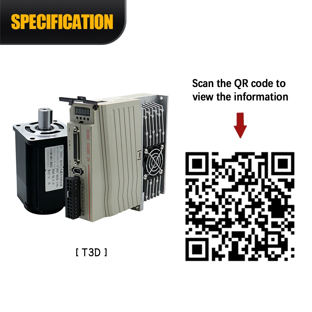 HLTNC Servo motors Kit 400w 600w 750w 1000w With Servo Driver 17bit Absolute Encoder 1.27Nm-3.8Nm 543ozin For CNC Engraver - Image 2