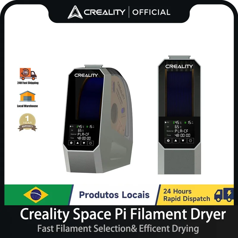 Creality Space π Caixa Secadora de Filamentos 1KG Armazenamento de Filamentos Mantenendo a Secagem Temperatura Ajustável 45 ℃ -70 ℃ 360 ° Aquecimento de ar quente 0-48h