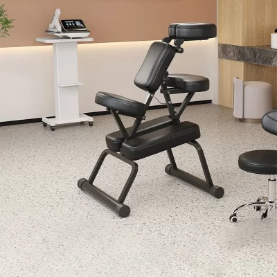 Cadeira de massagem traseira com ajuste multifuncional, conveniente, portátil, para tratamento de tuya gua sha, banco de tatuagem para salão de beleza