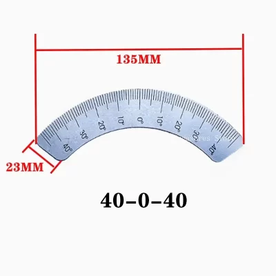 1PC CNC Bridgeport Milling Machine Accessories Spindle Upper and Lower Ruler Inner Hole Angle Ruler Turret Milling Machine